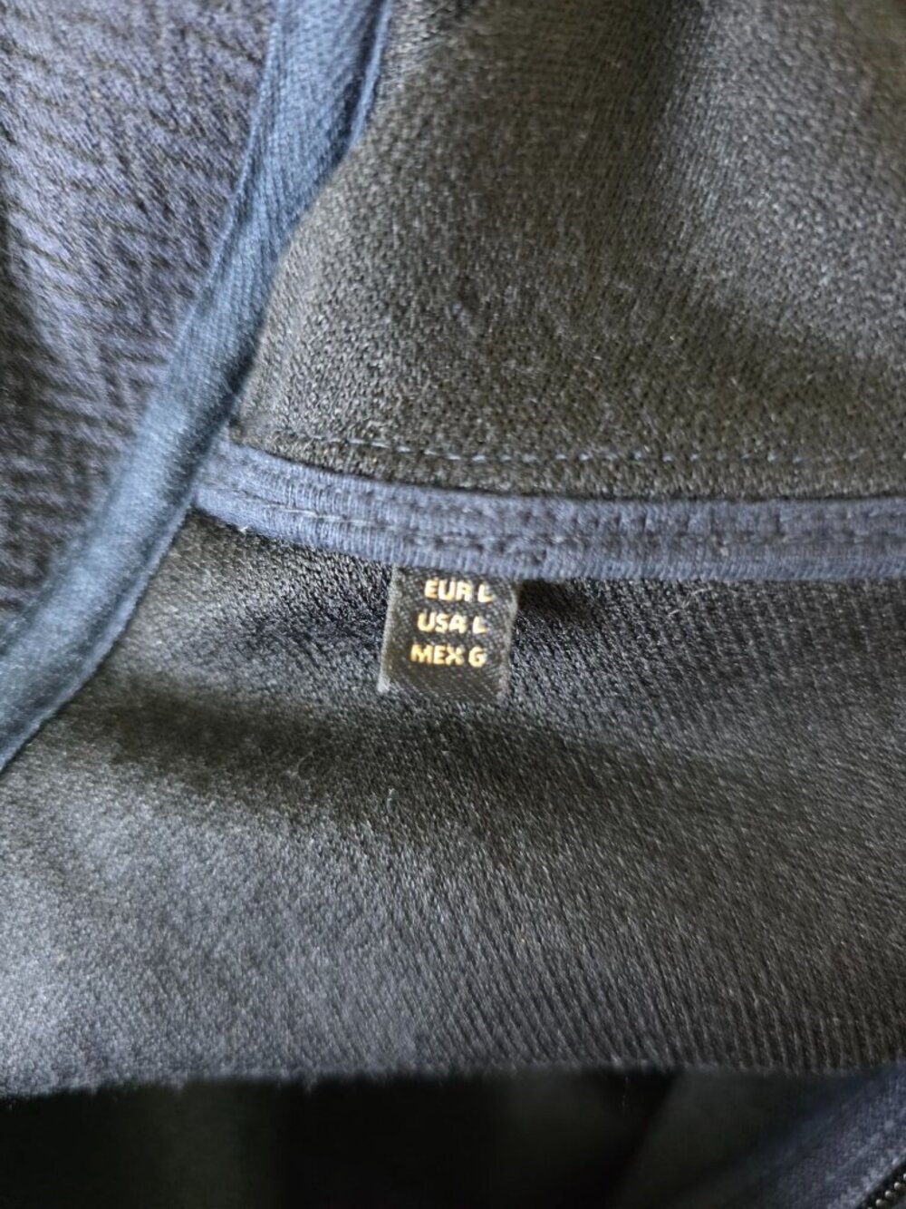 Massimo Dutti Full-Zip Navy-Blue Lightweight Short Jacket Men's Sz L - Picture 6 of 9